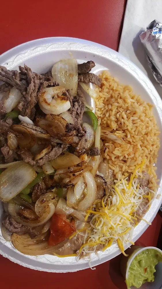 Fajita Steak and Shrimp Fajitas
